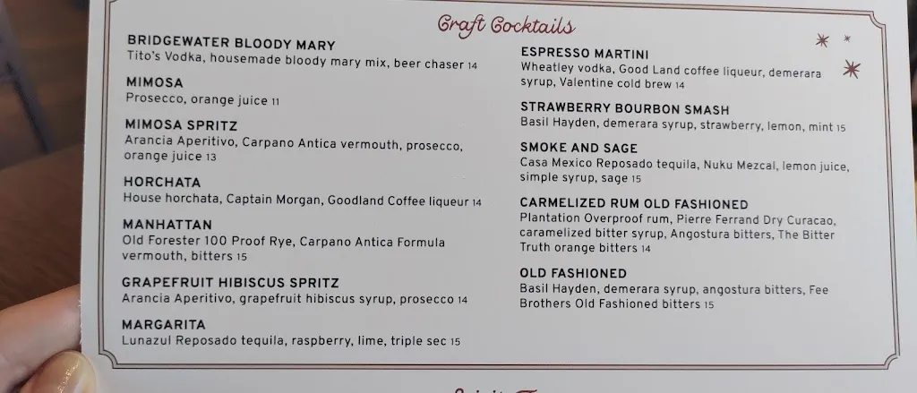 Menu_The Bridgewater Modern Grill_Milwaukee, WI_image_old_2