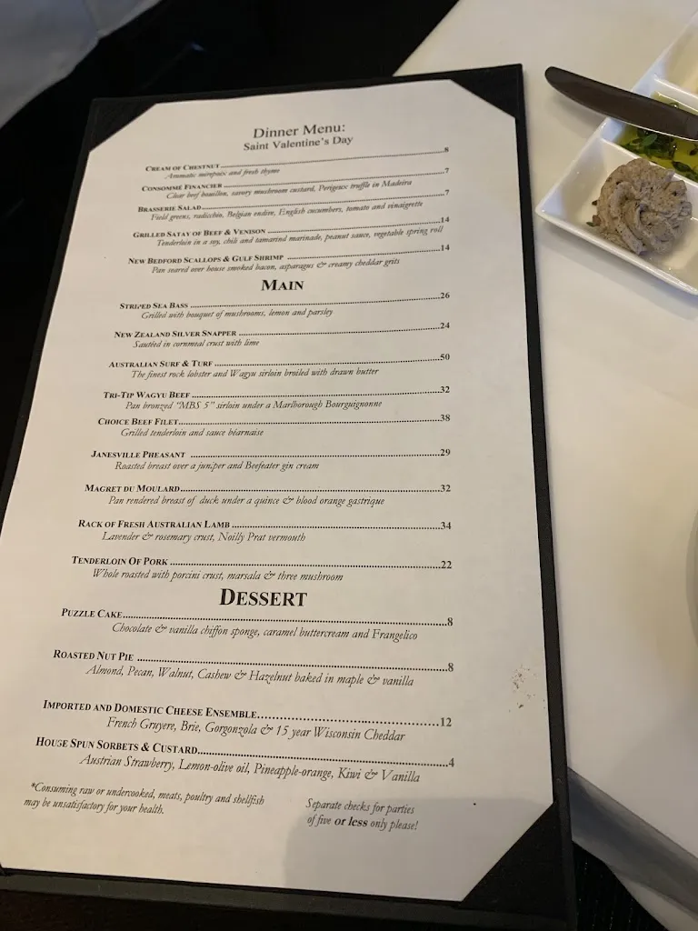 Menu_Lagniappe Brasserie_17001 W Greenfield Ave, New_image_old_2