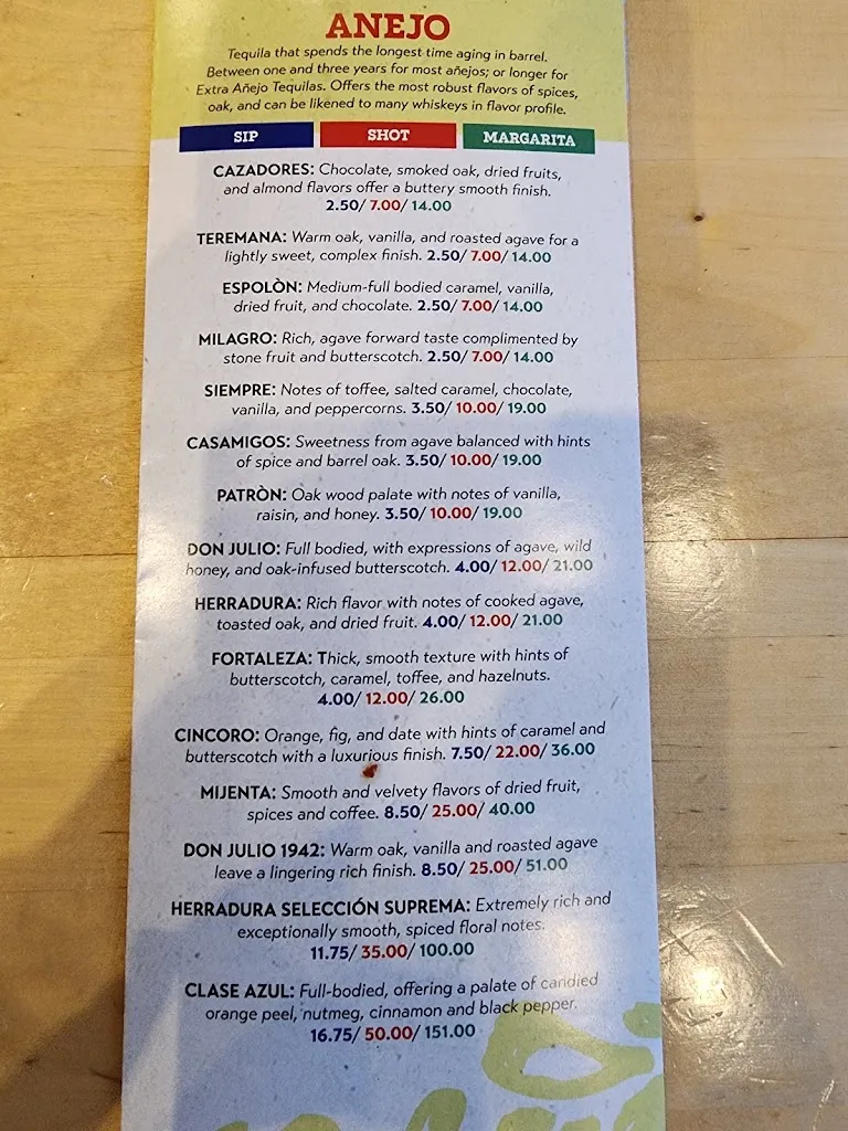 Menu_BelAir Cantina_Oak Creek, WI_image_old_1