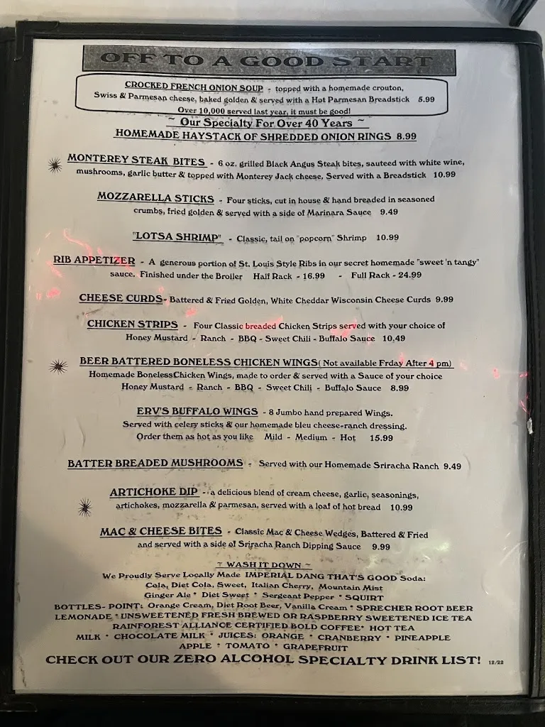 Menu_Erv's Mug_Oak Creek, WI_image_old_2
