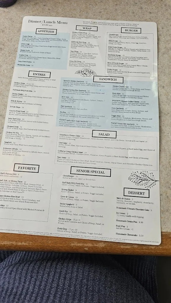 Menu_Friendship House Family Restaurant_Rhinelander, WI_image_old_1
