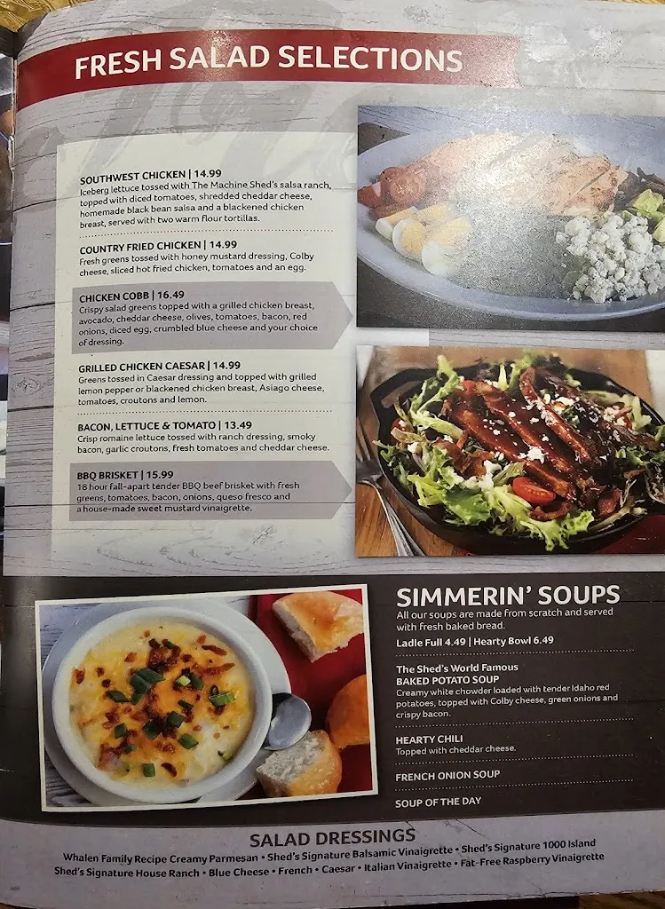 Menu_Machine Shed Restaurant Appleton_Appleton, WI_image_old_3
