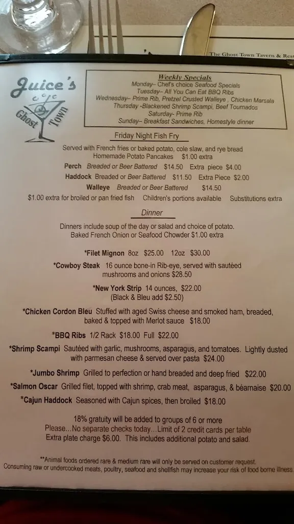 Menu_Juice's Ghost Town_Grafton, WI_image_old_2