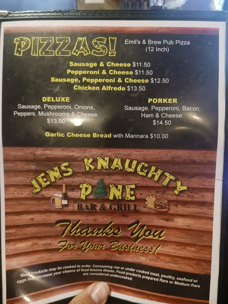 Menu_Jen's Knaughty Pine_Pulaski, WI_image_old_2