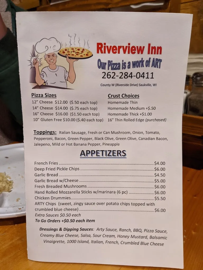 Menu_Riverview Inn_Saukville, WI_image_old_1