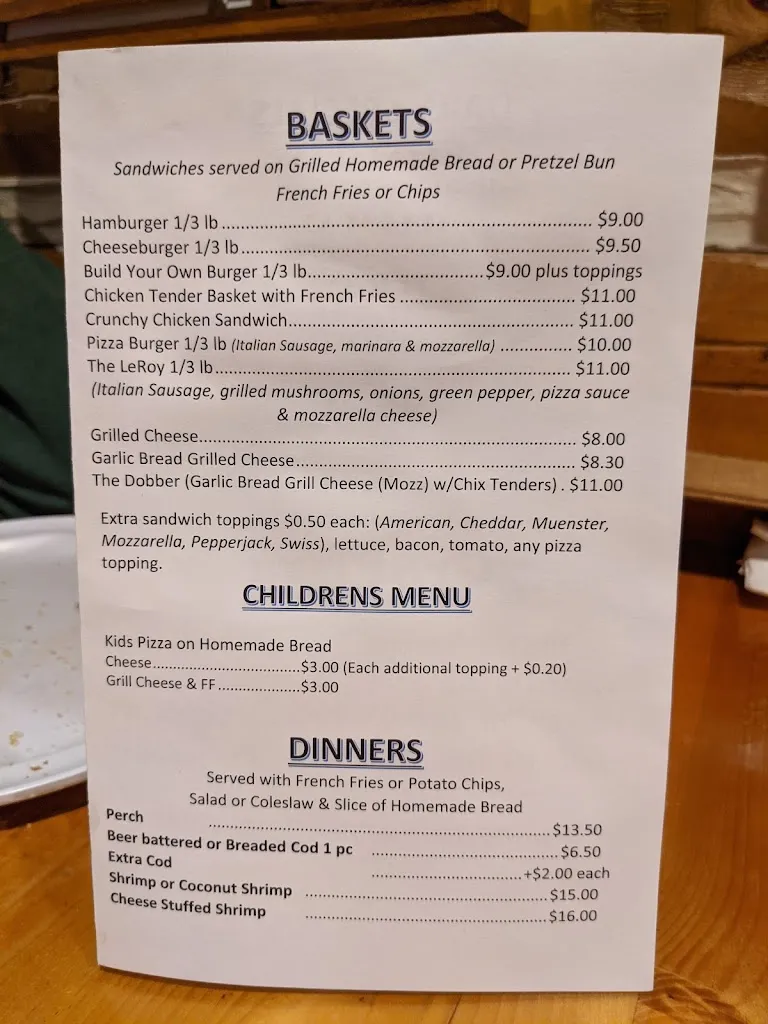 Menu_Riverview Inn_Saukville, WI_image_old_2