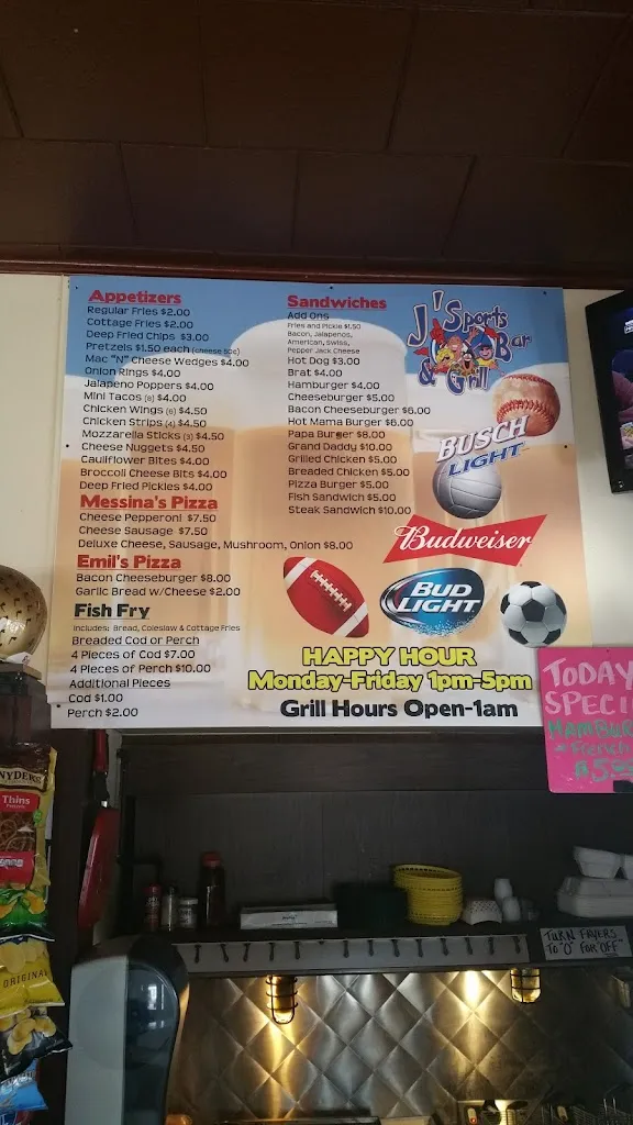 Menu_J'Sports Bar & Grill_Saukville, WI_image_old_2
