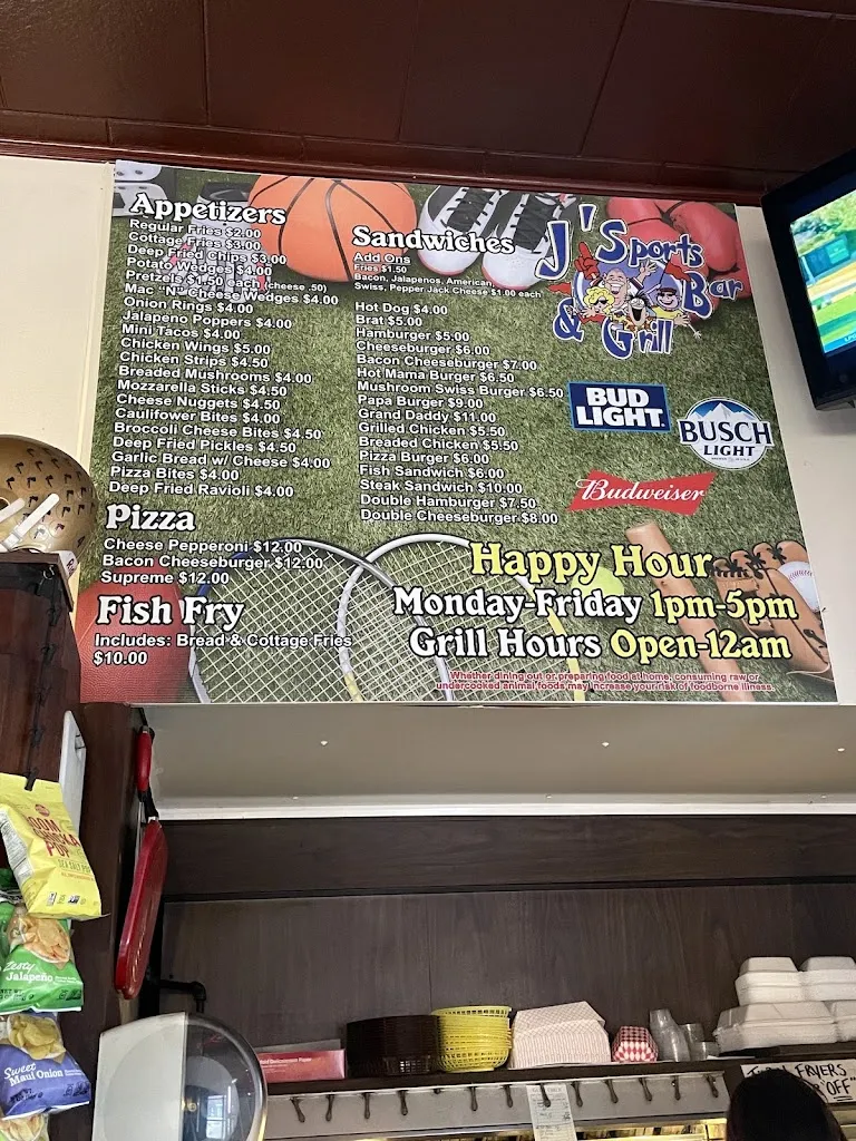 Menu_J'Sports Bar & Grill_Saukville, WI_image_old_3