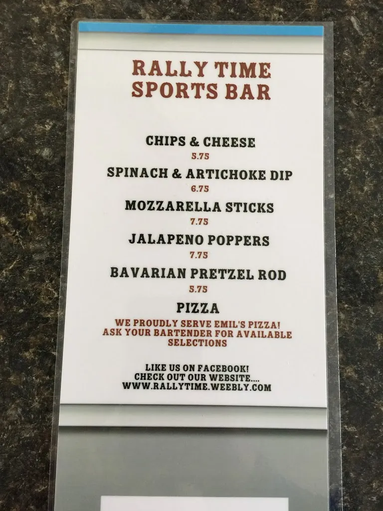 Menu_Rally Time Sports Bar_Saukville, WI_image_old_1