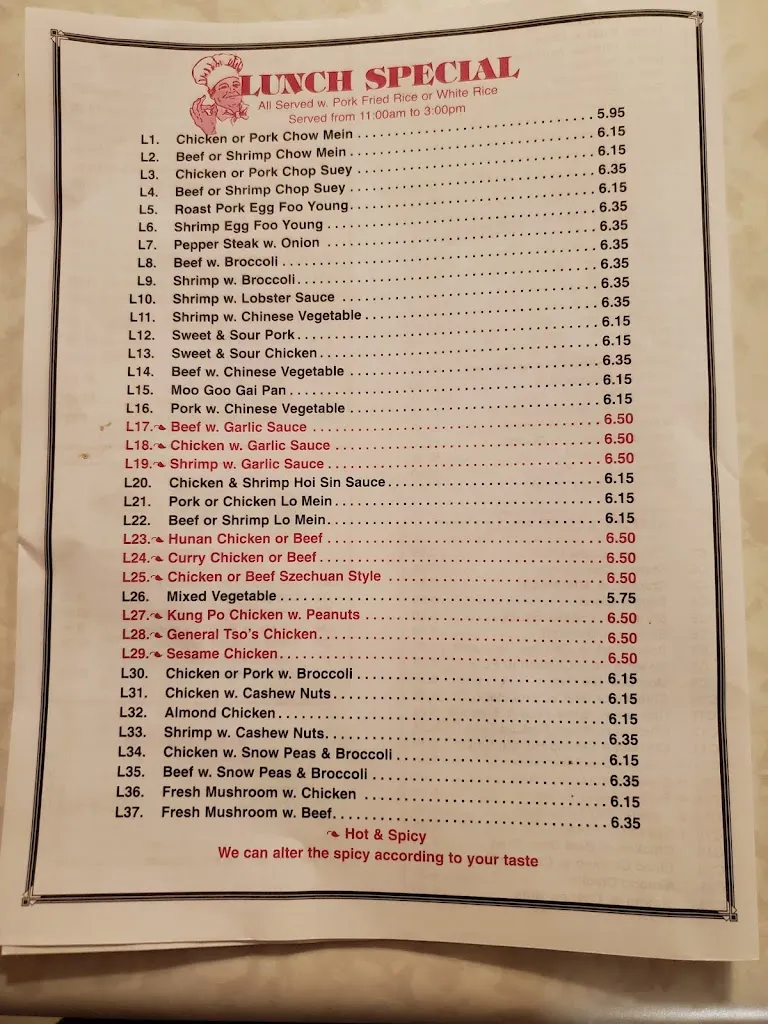 Menu_China Town Kitchen_Slinger, WI_image_old_1