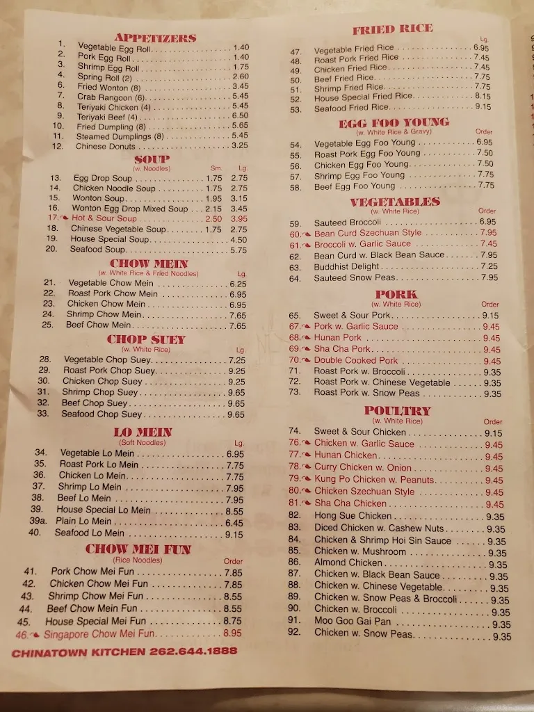 Menu_China Town Kitchen_Slinger, WI_image_old_3