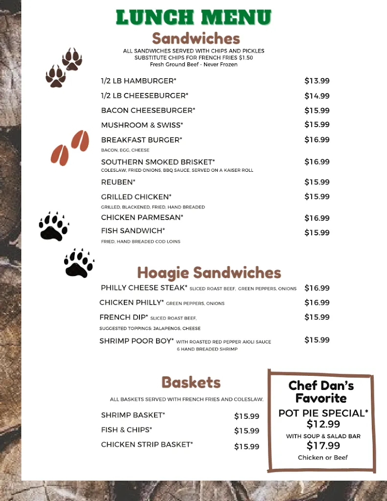 Menu_Tracks Bar and Family Dining_Spooner, WI_image_old_1