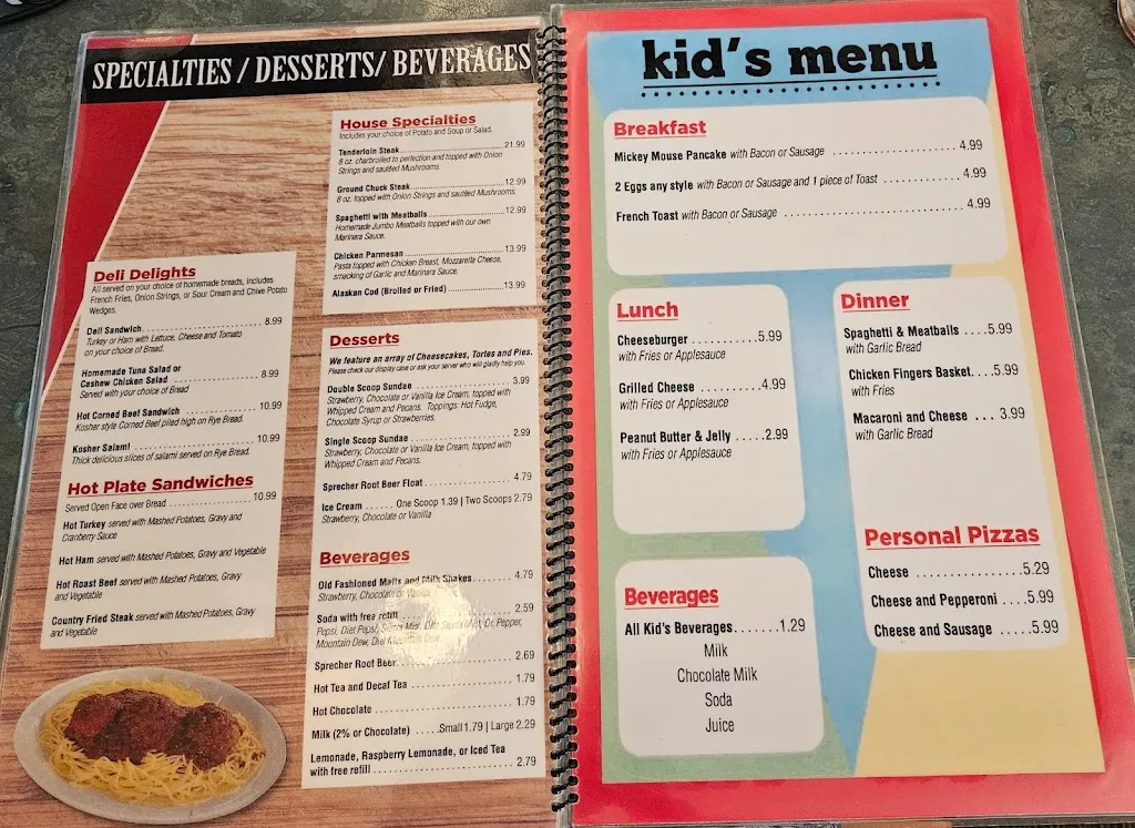Menu_Chuck's Place Family Restaurant_Thiensville, WI_image_old_3