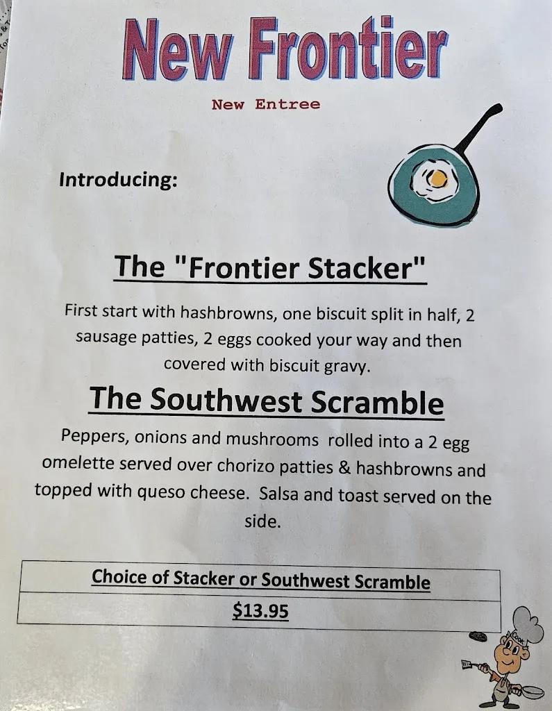 Menu_The New Frontier_Turtle Lake, WI_image_old_3