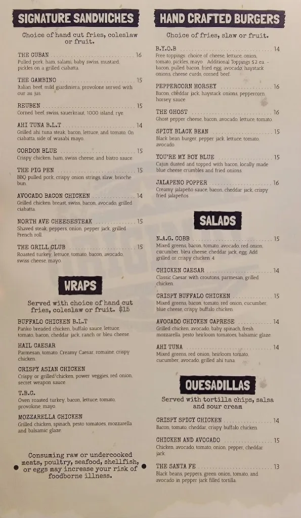 Menu_North Ave Grill_Wauwatosa, WI_image_old_1