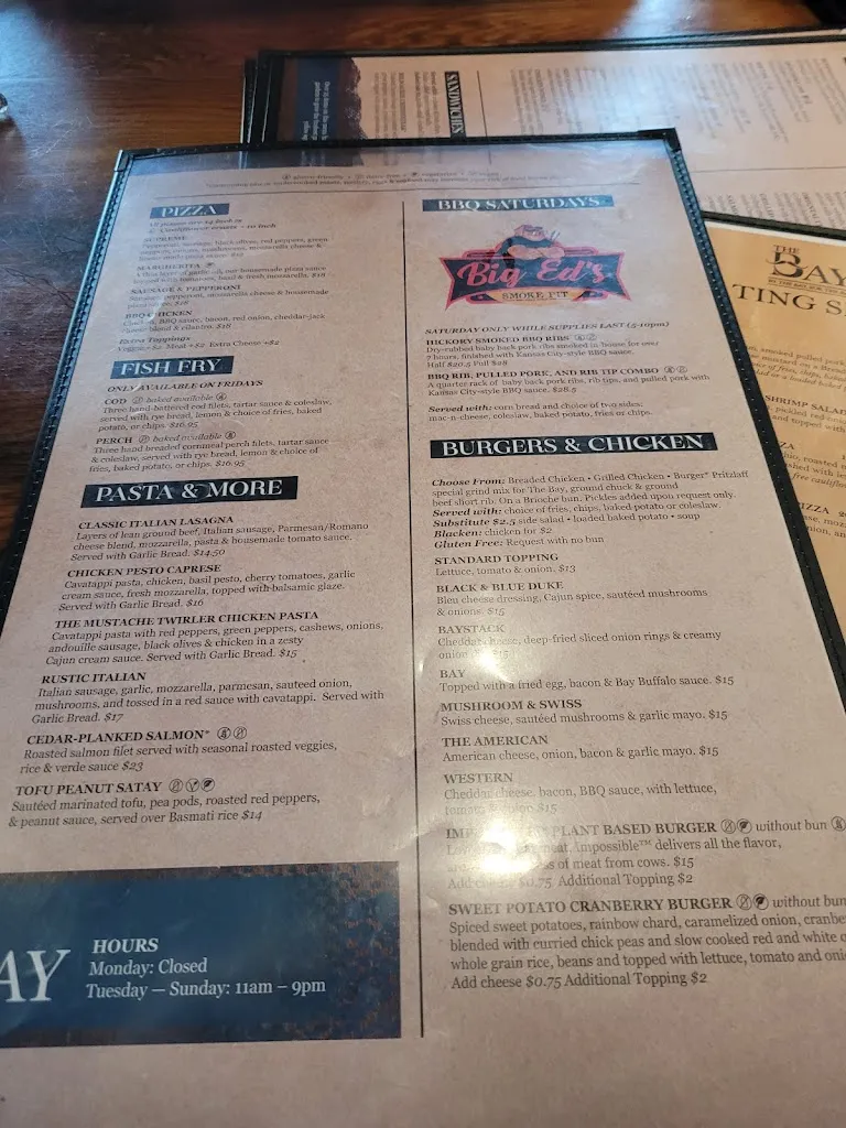 Menu_The Bay Restaurant_Whitefish Bay, WI_image_old_2