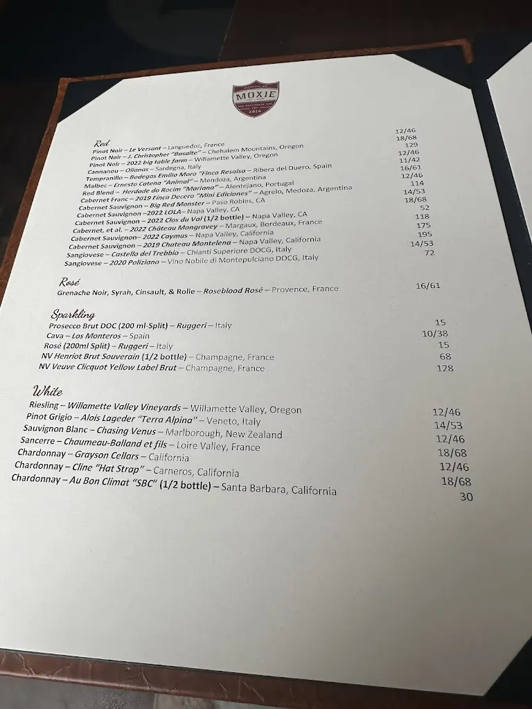 Menu_MOXIE Food + Drink_Whitefish Bay, WI_image_old_1