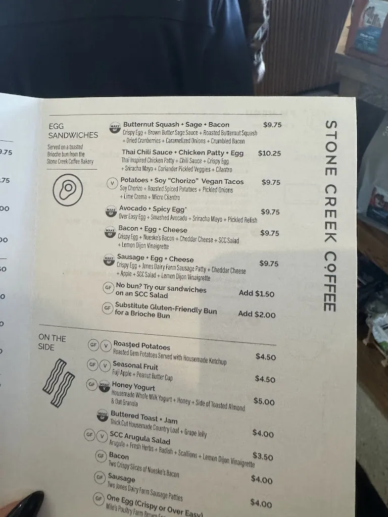 Menu_Stone Creek Coffee - Whitefish Bay Cafe & Kitchen_Whitefish Bay, WI_image_old_2
