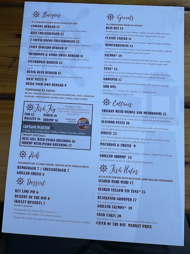 Menu_Joeys Yardarm_Racine, WI_image_old_3