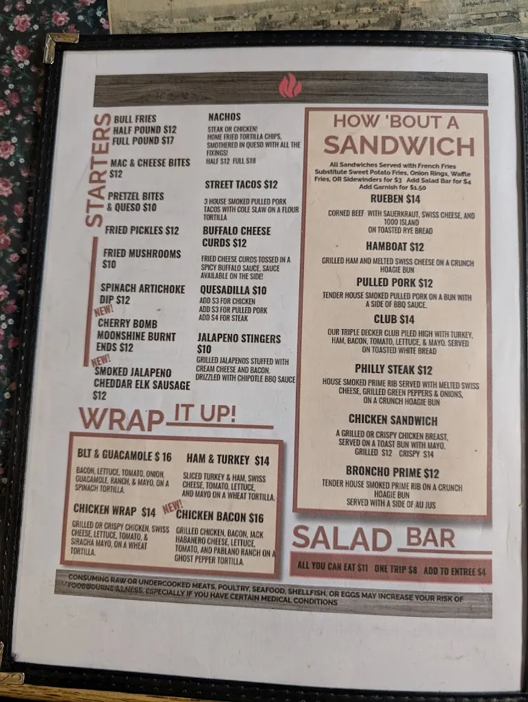 Menu_Broncho Grill House & Bar_Torrington, WY_image_old_2