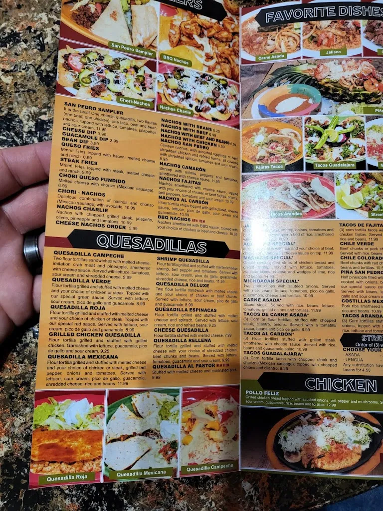 Menu_San Pedro Mexican Restaurant_Torrington, WY_image_old_2
