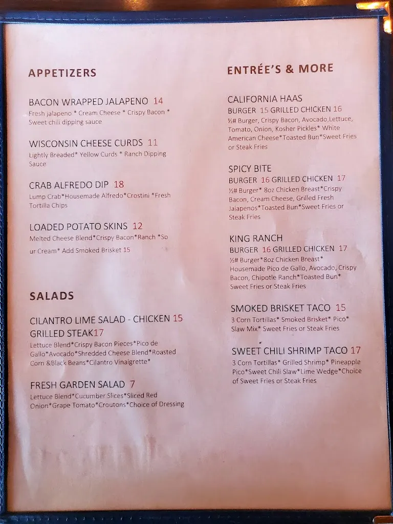 Menu_The Bucking Horse Grill_Torrington, WY_image_old_1