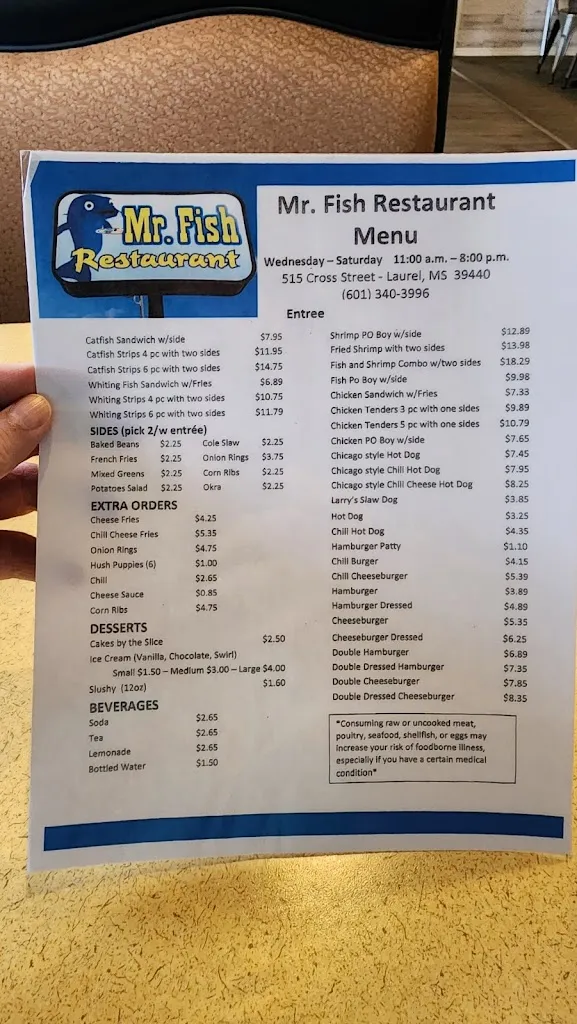 Menu_Mr Fish_Laurel, MS_image_old_2
