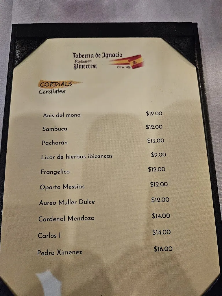 Menu_La Taberna de Ignacio- Pinecrest_Miami, FL_image_old_2