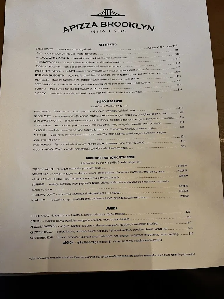 Menu_Apizza Brooklyn Resto + Vino - Pinecrest_Pinecrest, FL_image_old_1