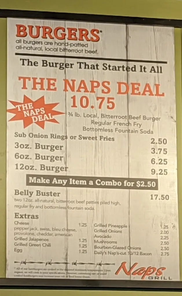 Menu_Nap's Grill_Hamilton, MT_image_old_3