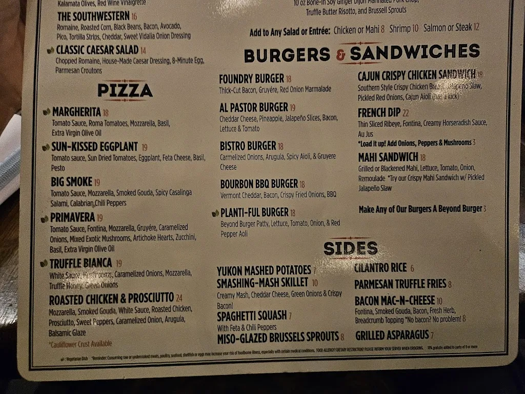 Menu_The Foundry_Pompano Beach, FL_image_old_3