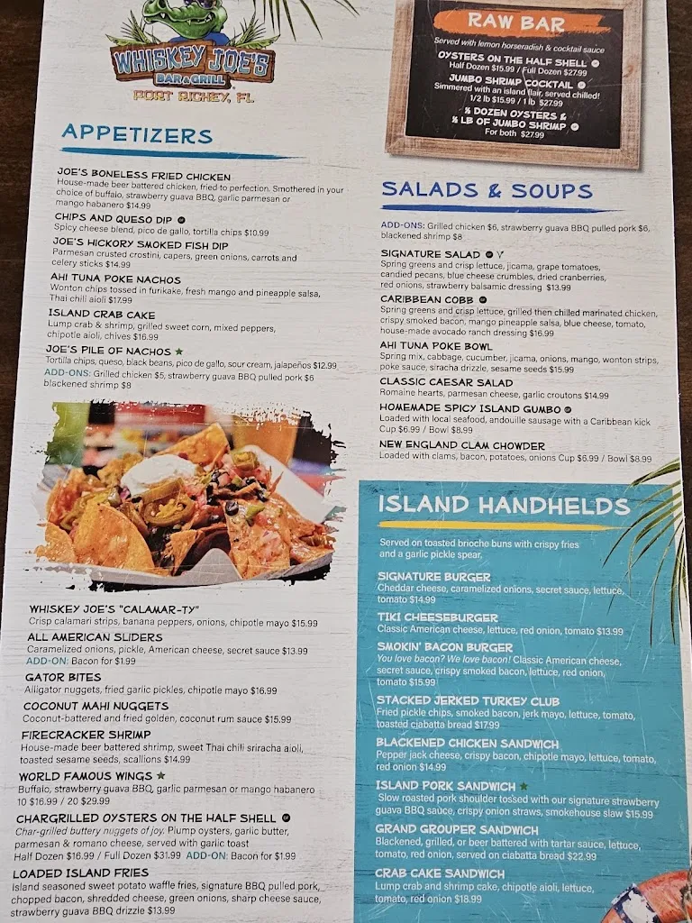 Menu_Whiskey Joe's | Port Richey_Port Richey, FL_image_old_1