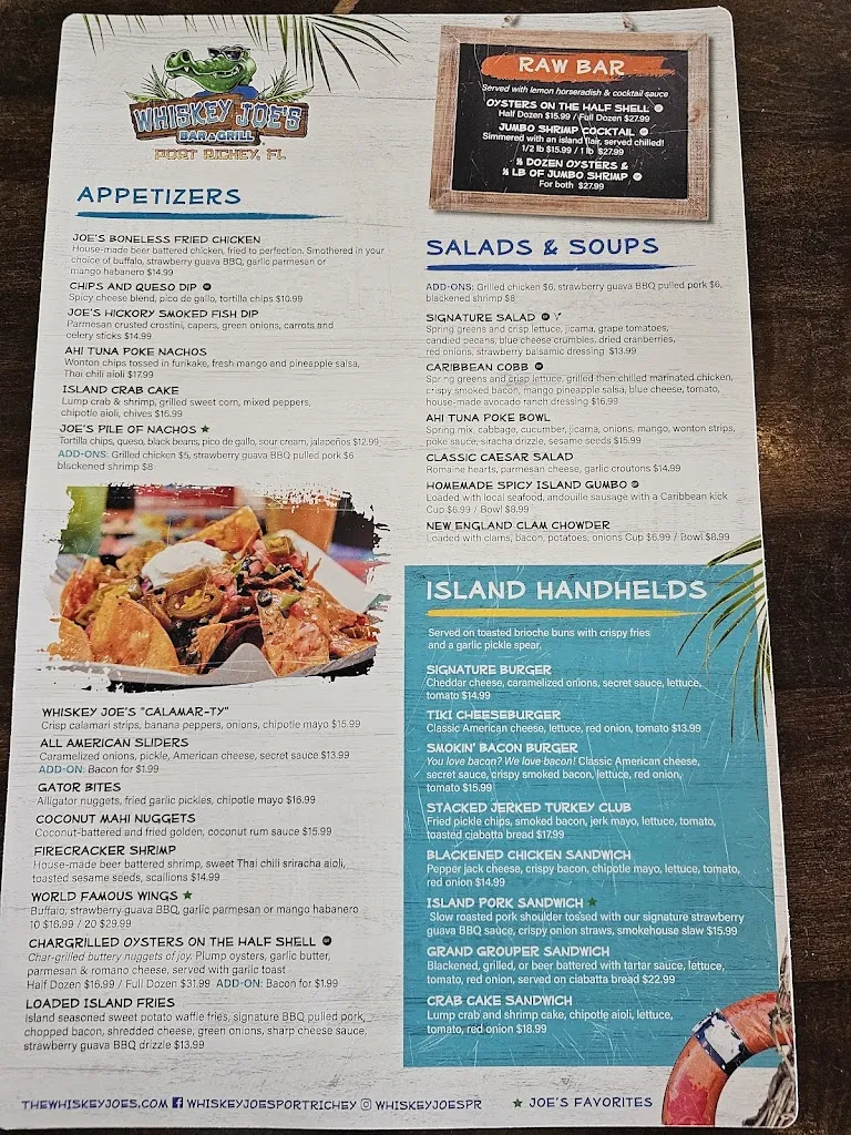 Menu_Whiskey Joe's | Port Richey_Port Richey, FL_image_old_2