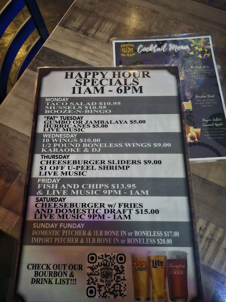Menu_Bourbon On Main_New Port Richey, FL_image_old_2
