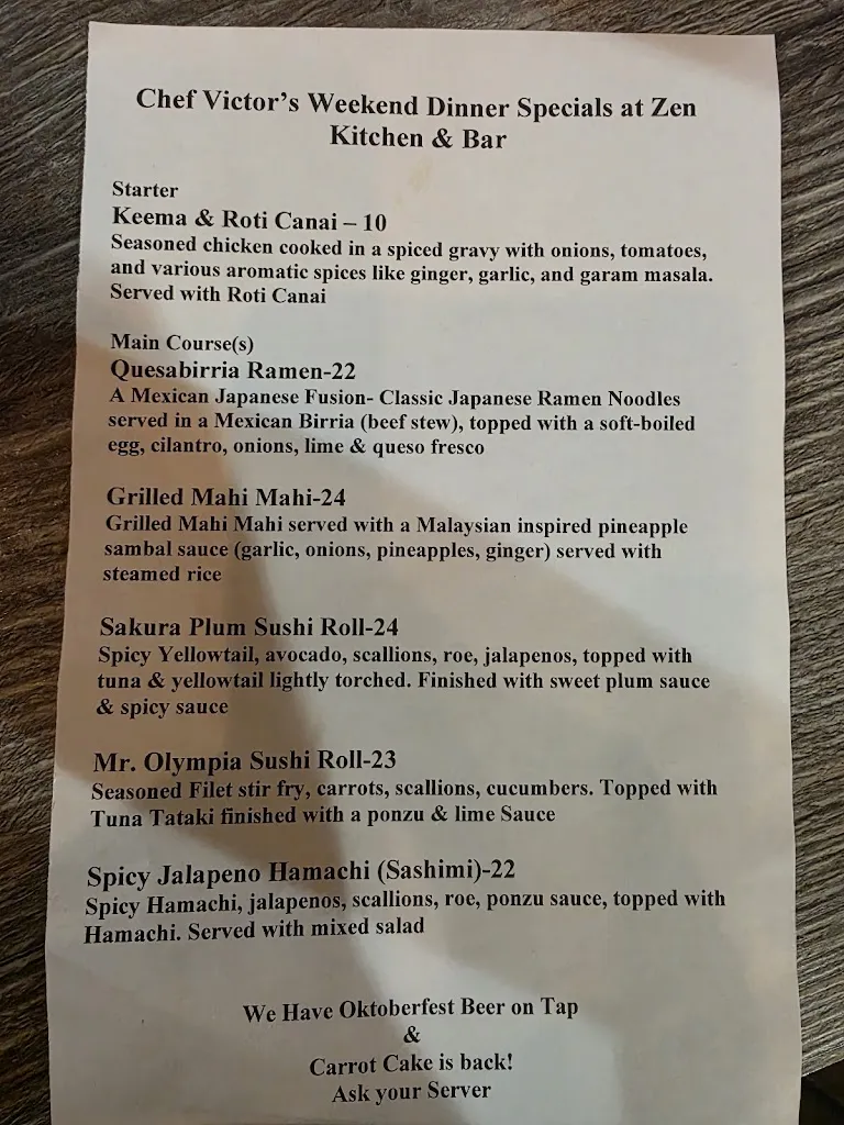 Menu_ZEN Kitchen & Bar_New Port Richey, FL_image_old_1