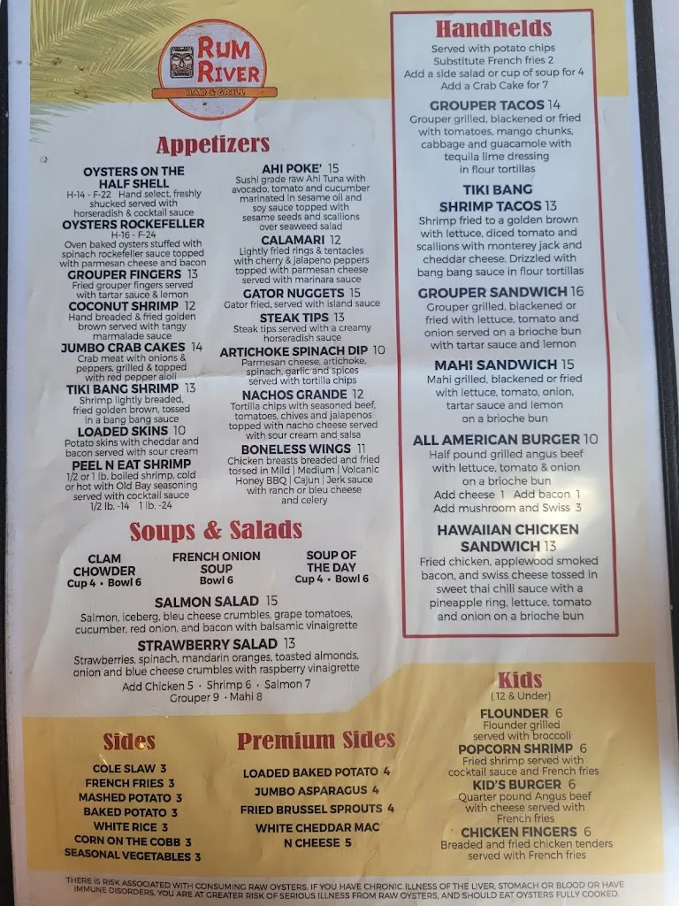 Menu_Rum River Bar & Grille_Port Richey, FL_image_old_1