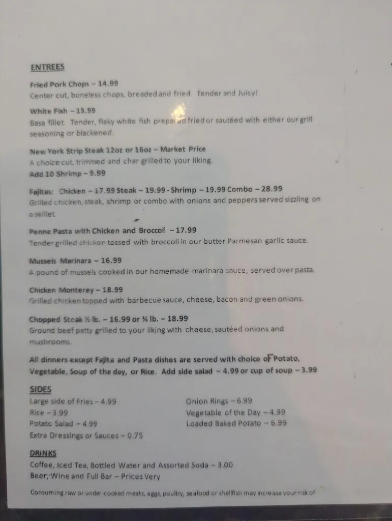Menu_Alex's Place_Port Richey, FL_image_old_2