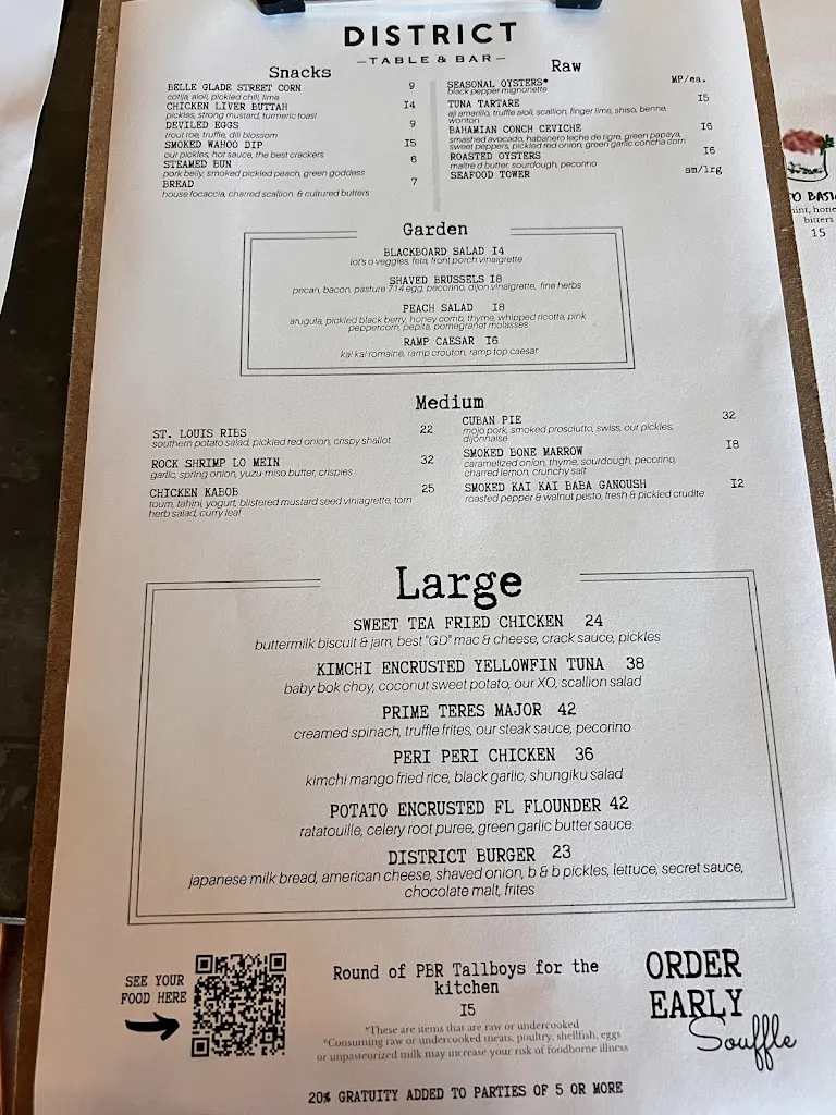 Menu_District Table and Bar_Stuart, FL_image_old_2