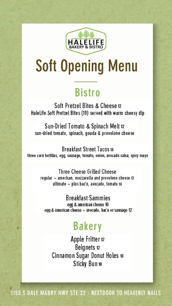Menu_HaleLife Bakery & Bistro_Tampa, FL_image_old_1
