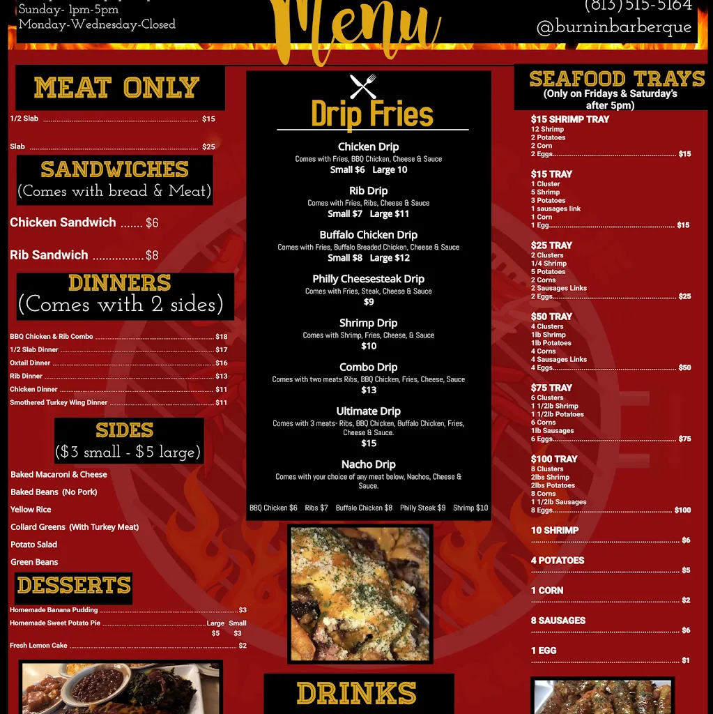 Menu_Burnin' Barber-Que & More_Tampa, FL_image_old_2