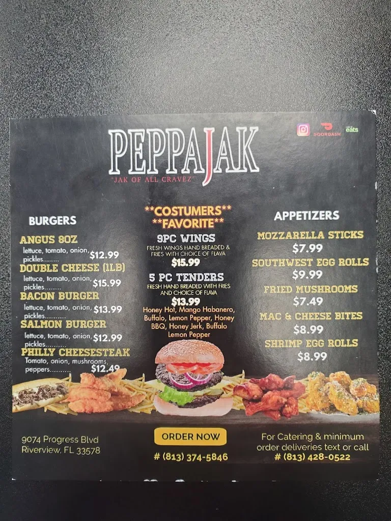 Menu_Peppajak_Riverview, FL_image_old_1