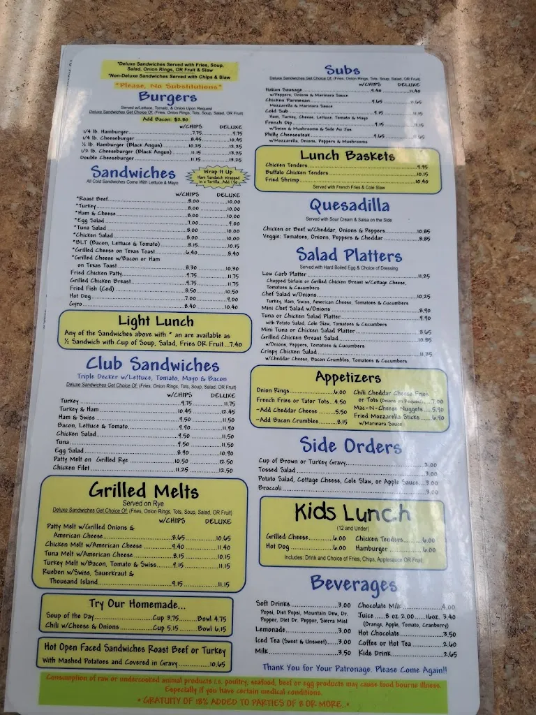 Menu_Breakfast Club of Seven Hills_Spring Hill, FL_image_old_1