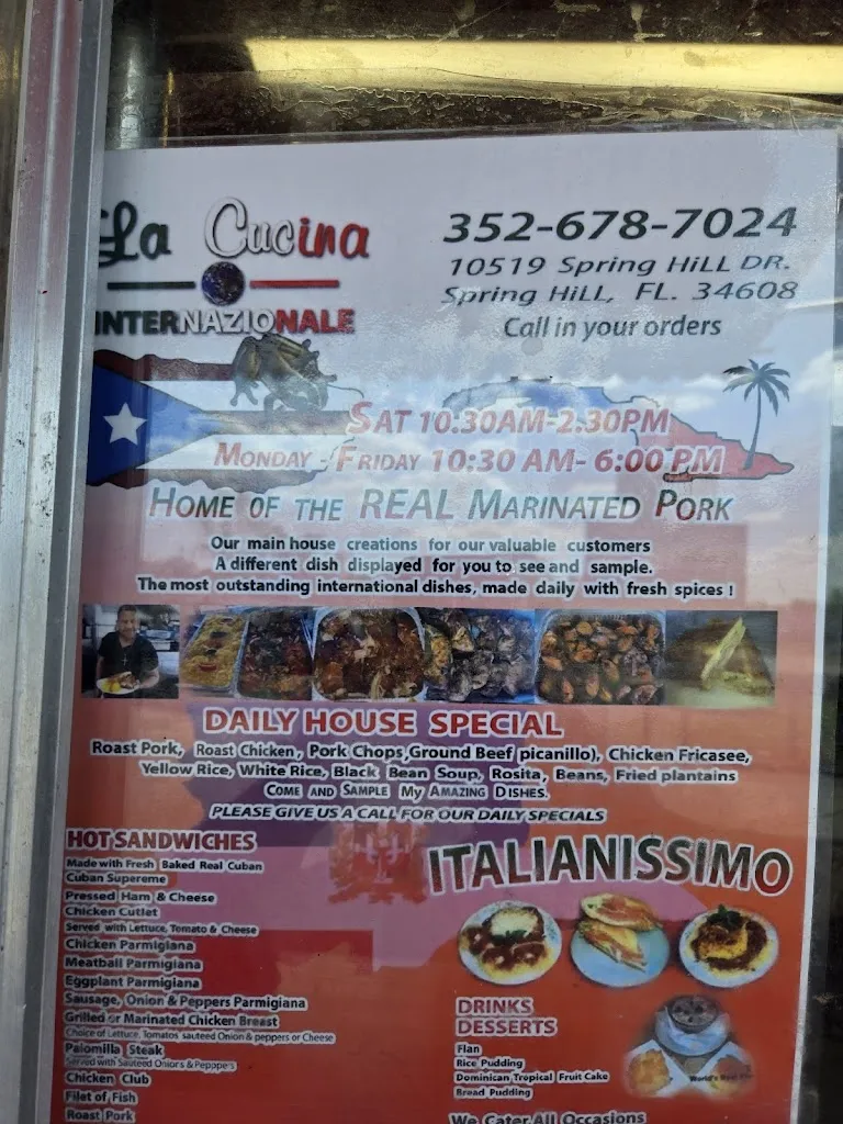 Menu_La cuccina internazionale_Spring Hill, FL_image_old_1
