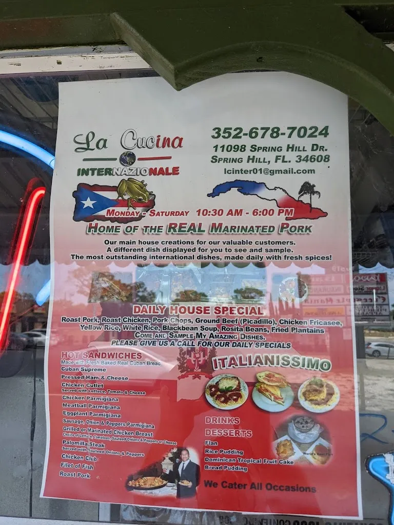 Menu_La cuccina internazionale_Spring Hill, FL_image_old_2