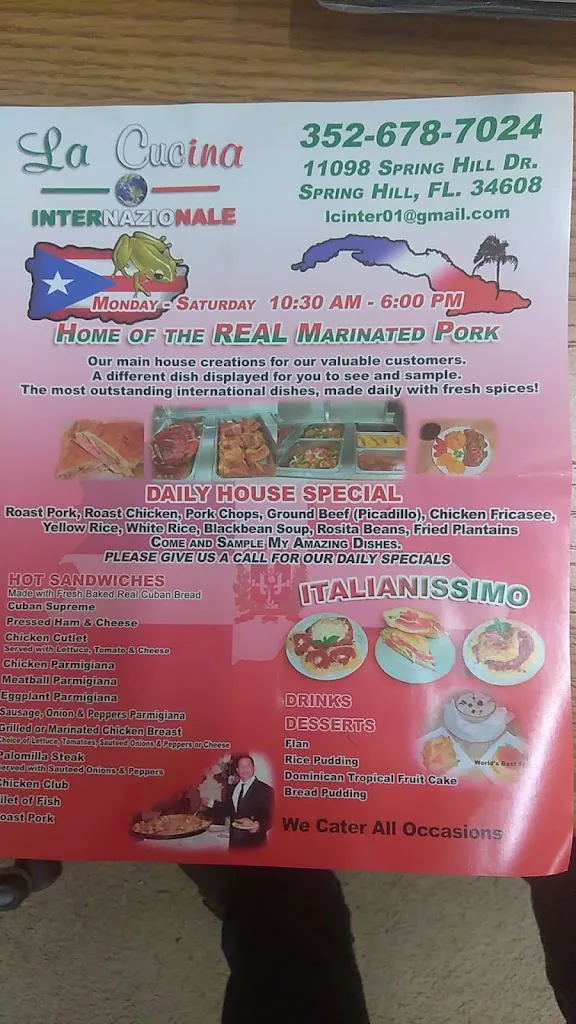 Menu_La cuccina internazionale_Spring Hill, FL_image_old_3