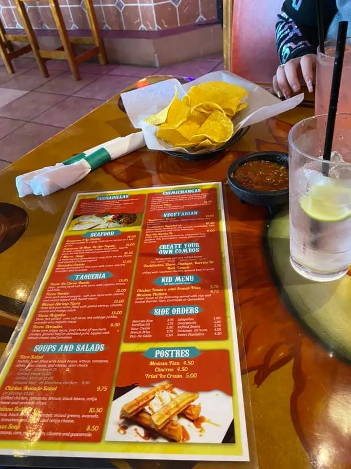 Menu_Chulas Mexican Restaurant_Spring Hill, FL_image_old_1