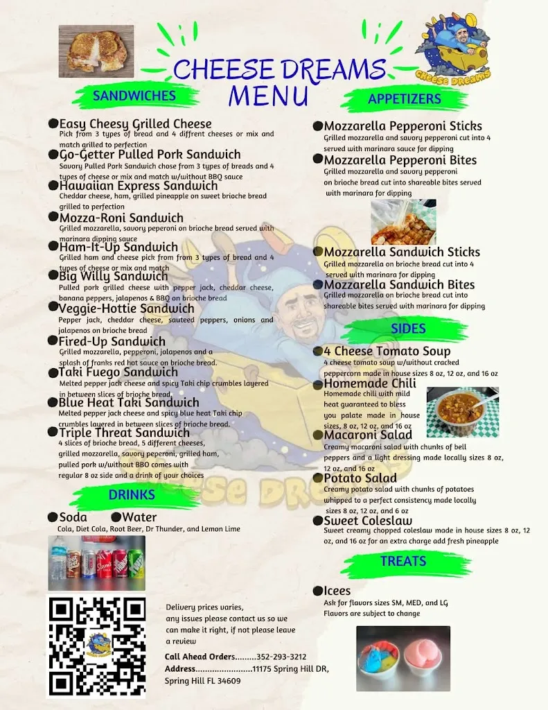 Menu_Cheese Dreams llc_Spring Hill, FL_image_old_1