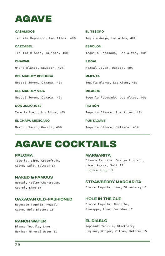 Menu_Forgotten Tonic_St. Augustine, FL_image_old_3