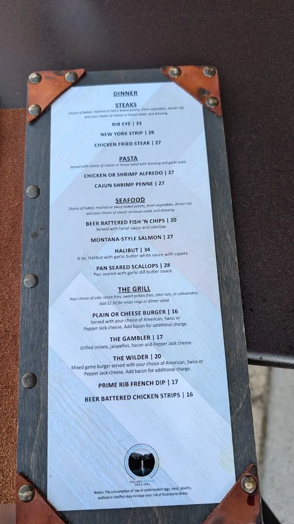 Menu_Falling Waters_Polson, MT_image_old_1