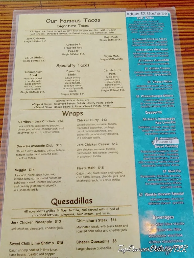 Menu_Back 40 A1A_St. Augustine, FL_image_old_2
